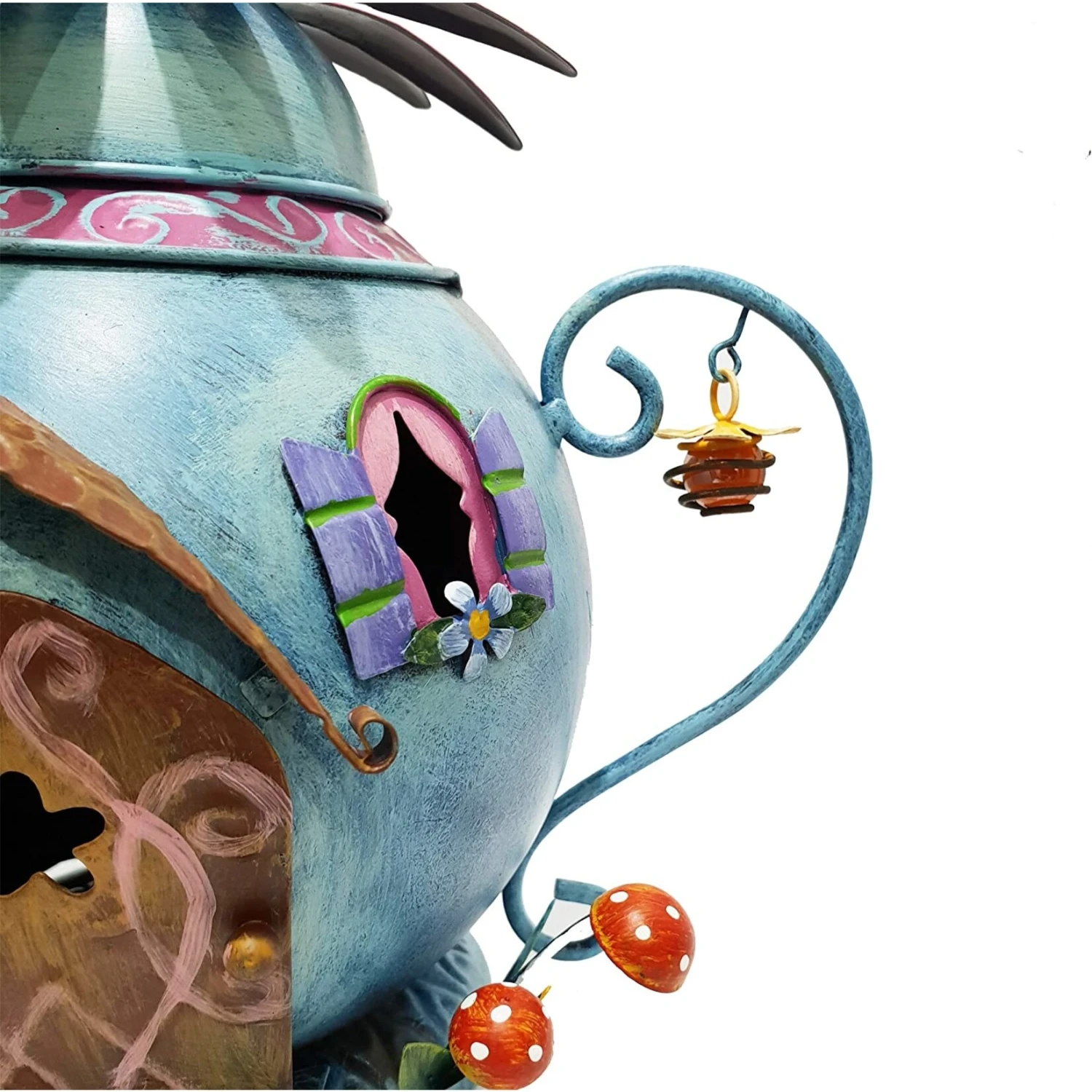 Fairy Kingdom - Blue Teapot Fairy House - Image 2