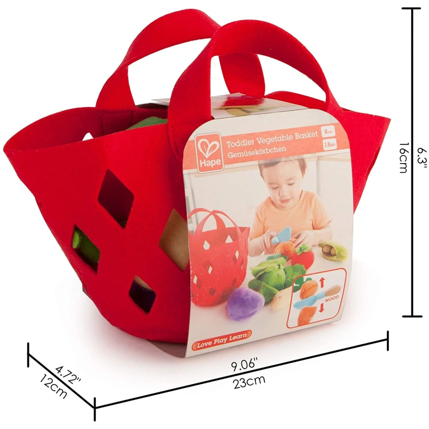 Hape Toddler Vegetable Basket - Image 3